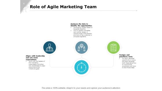 Role Of Agile Marketing Team Ppt PowerPoint Presentation Infographics Good