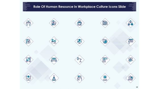 Role Of Human Resource In Workplace Culture Ppt PowerPoint Presentation Complete Deck With Slides