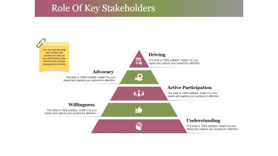Role Of Key Stakeholders Ppt PowerPoint Presentation Professional Information