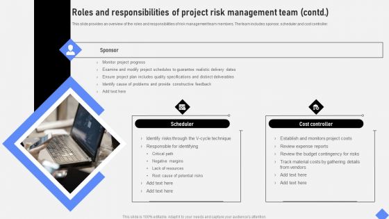 Roles And Responsibilities Of Project Risk Management Team Diagrams PDF