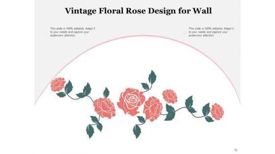 Rosette Circular Arrangement Rose Ppt PowerPoint Presentation Complete Deck