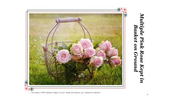 Rosette Circular Arrangement Rose Ppt PowerPoint Presentation Complete Deck