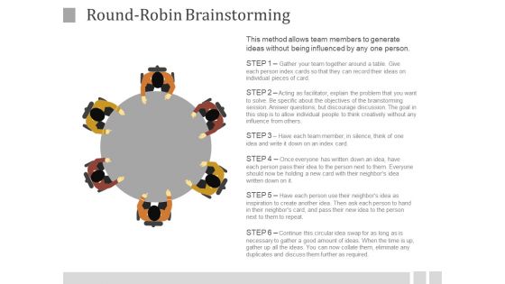 Round-Robin Brainstorming Ppt PowerPoint Presentation Layouts