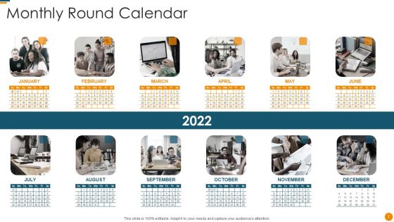 Round Calendar Ppt PowerPoint Presentation Complete Deck With Slides