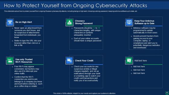 Russian Cyber Attacks On Ukraine IT Ppt PowerPoint Presentation Complete With Slides