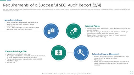SEO Audit Procedure And Strategies Ppt PowerPoint Presentation Complete Deck With Slides