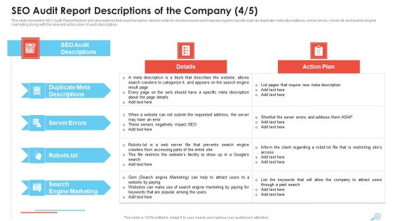SEO Audit Report To Enhance Organic Search And Website Sessions Ppt PowerPoint Presentation Complete Deck With Slides