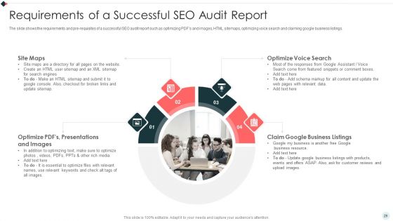 SEO Audit Summary To Increase Organic Search Results And Website Visitors Ppt PowerPoint Presentation Complete Deck With Slides