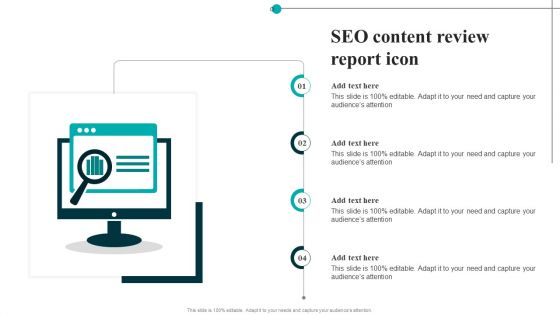 SEO Content Review Report Icon Topics PDF