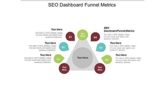 SEO Dashboard Funnel Metrics Ppt PowerPoint Presentation Visual Aids Layouts Cpb