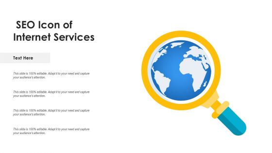 SEO Icon Of Internet Services Ppt PowerPoint Presentation Ideas Model PDF