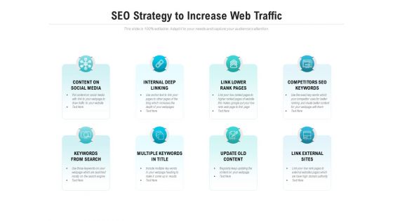 SEO Strategy To Increase Web Traffic Ppt PowerPoint Presentation Layouts Ideas