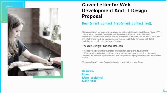 Web Development And IT Design Proposal Ppt PowerPoint Presentation Complete Deck With Slides