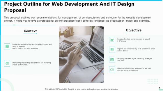 Web Development And IT Design Proposal Ppt PowerPoint Presentation Complete Deck With Slides