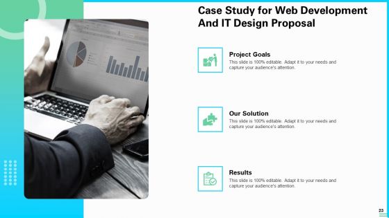 Web Development And IT Design Proposal Ppt PowerPoint Presentation Complete Deck With Slides