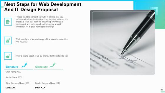 Web Development And IT Design Proposal Ppt PowerPoint Presentation Complete Deck With Slides