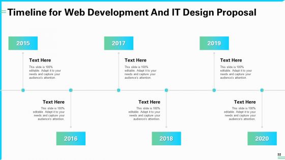 Web Development And IT Design Proposal Ppt PowerPoint Presentation Complete Deck With Slides