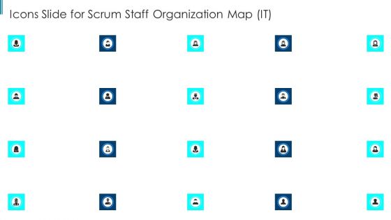 Icons Slide For Scrum Staff Organization Map IT Rules PDF