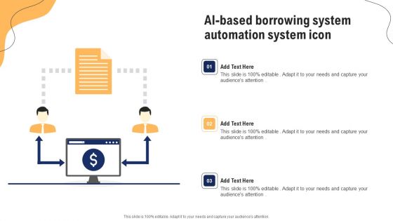 AI Based Borrowing System Automation System Icon Ppt Gallery Summary PDF