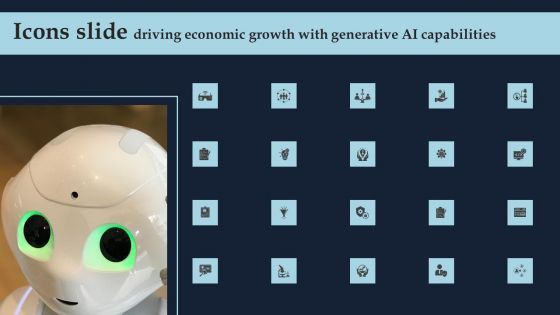 Icons Slide Driving Economic Growth With Generative AI Capabilities Microsoft PDF