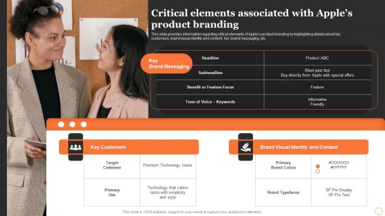 Apples Strategy To Achieve Top Brand Value Position Critical Elements Associated With Apples Product Branding Formats PDF