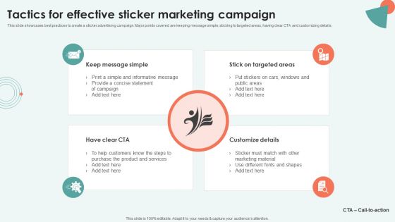 Tactics For Effective Sticker Marketing Campaign Ppt Show Brochure PDF