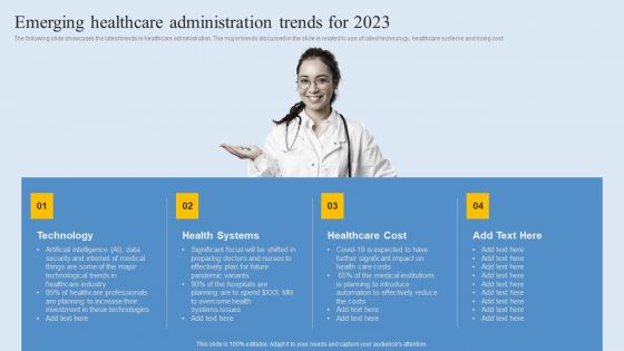 Emerging Healthcare Administration Trends For 2023 Sample PDF Emerging Healthcare Administration Trends For 2023 Sample PDF