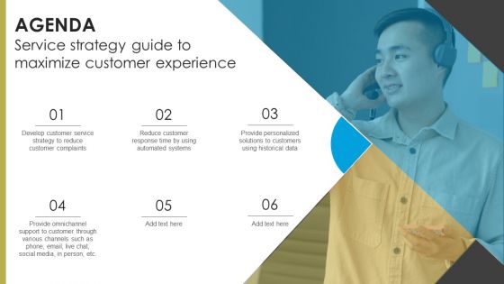 Agenda Service Strategy Guide To Maximize Customer Experience Formats PDF Agenda Service Strategy Guide To Maximize Customer Experience Formats PDF