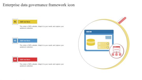 Enterprise Data Governance Framework Icon Download PDF