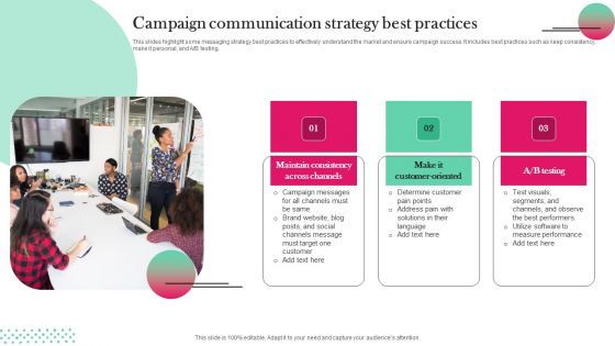 Campaign Communication Strategy Best Practices Structure PDF