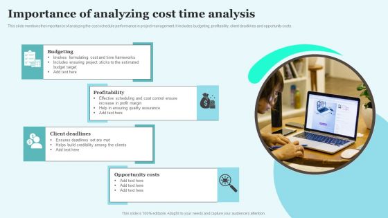 Importance Of Analyzing Cost Time Analysis Elements PDF