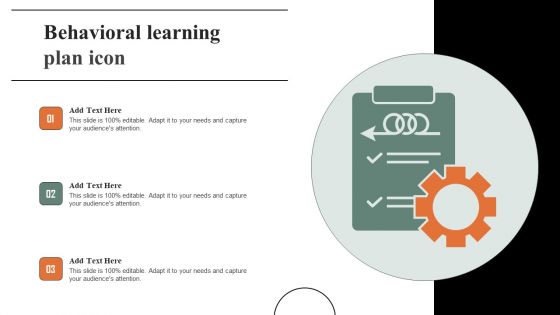 Behavioral Learning Plan Icon Sample PDF Behavioral Learning Plan Icon Sample PDF