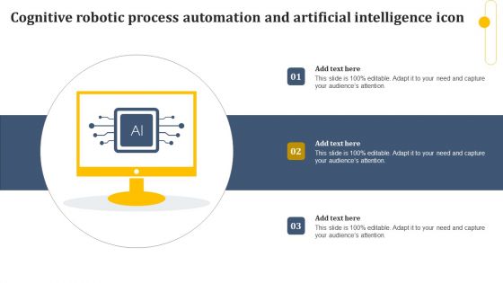 Cognitive Robotic Process Automation And Artificial Intelligence Icon Diagrams PDF