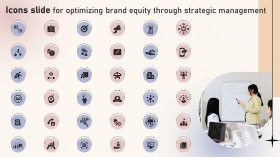 Icons Slide For Optimizing Brand Equity Through Strategic Management Topics PDF Icons Slide For Optimizing Brand Equity Through Strategic Management Topics PDF