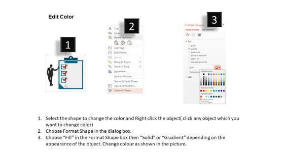 Checklist Of Management Process Powerpoint Template