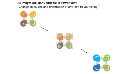 Four Option Infographic For Cash Flow Powerpoint Template