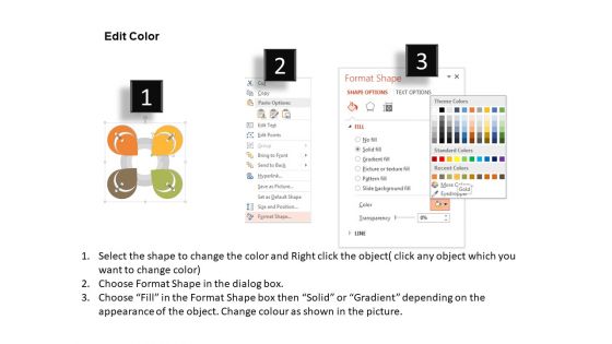 Four Option Infographic For Cash Flow Powerpoint Template