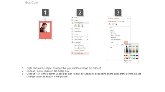 Linear Boxes For Business Profiles Powerpoint Slides