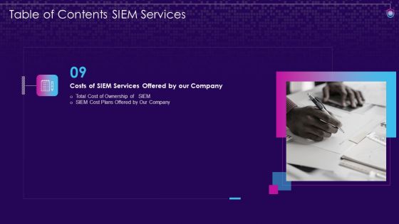 SIEM Services Ppt PowerPoint Presentation Complete Deck With Slides