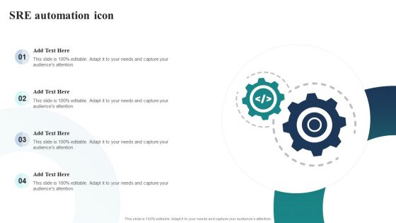 SRE Automation Icon Ppt PowerPoint Presentation File Grid PDF