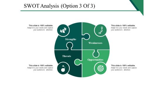 SWOT Analysis Template 3 Ppt PowerPoint Presentation Slides Topics