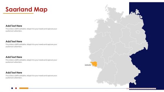 Saarland Map PowerPoint Presentation PPT Template PDF