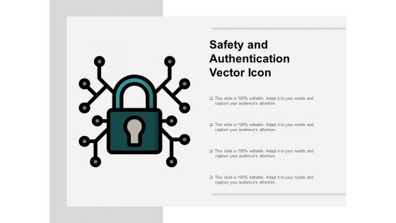 Safety And Authentication Vector Icon Ppt Powerpoint Presentation Model Rules