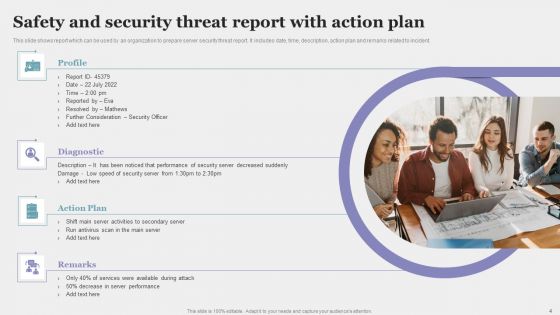Safety And Security Report Ppt PowerPoint Presentation Complete With Slides