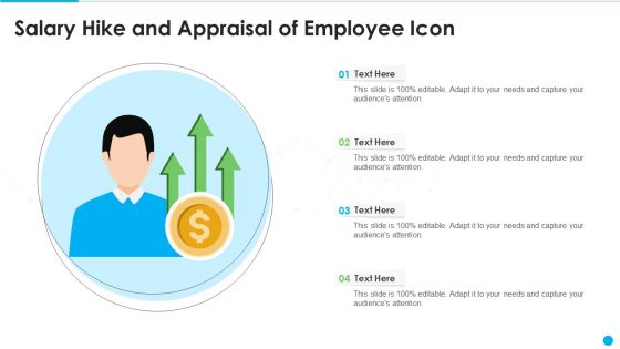 Salary Hike And Appraisal Of Employee Icon Background PDF