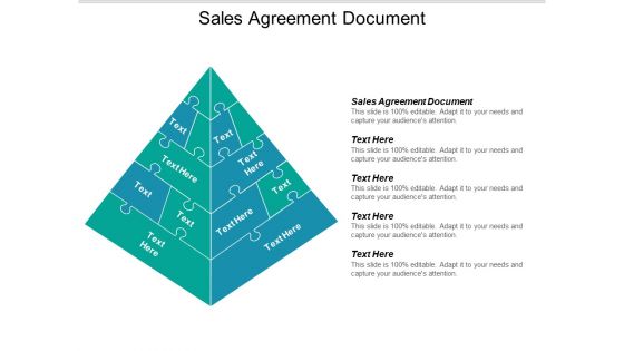 Sales Agreement Document Ppt PowerPoint Presentation Infographics Design Inspiration Cpb