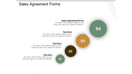 Sales Agreement Forms Ppt Powerpoint Presentation Pictures Design Inspiration Cpb