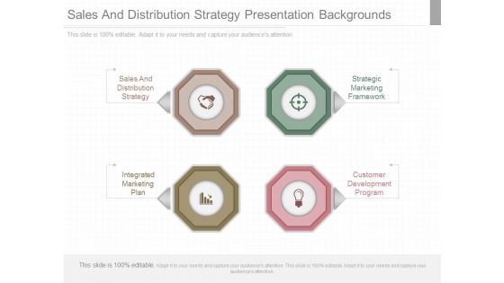 Sales And Distribution Strategy Presentation Backgrounds