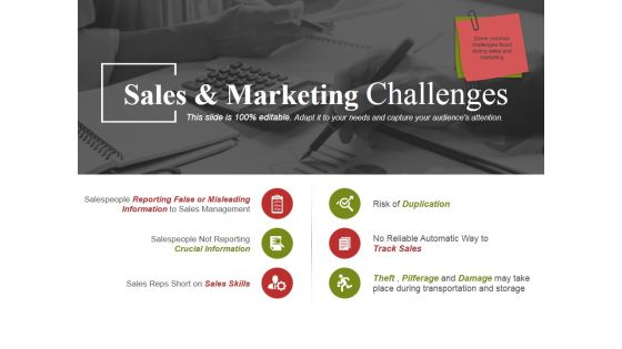 Sales And Marketing Challenges Ppt PowerPoint Presentation Visual Aids Backgrounds