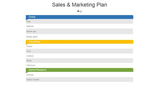 Sales And Marketing Plan Template 2 Ppt PowerPoint Presentation Show